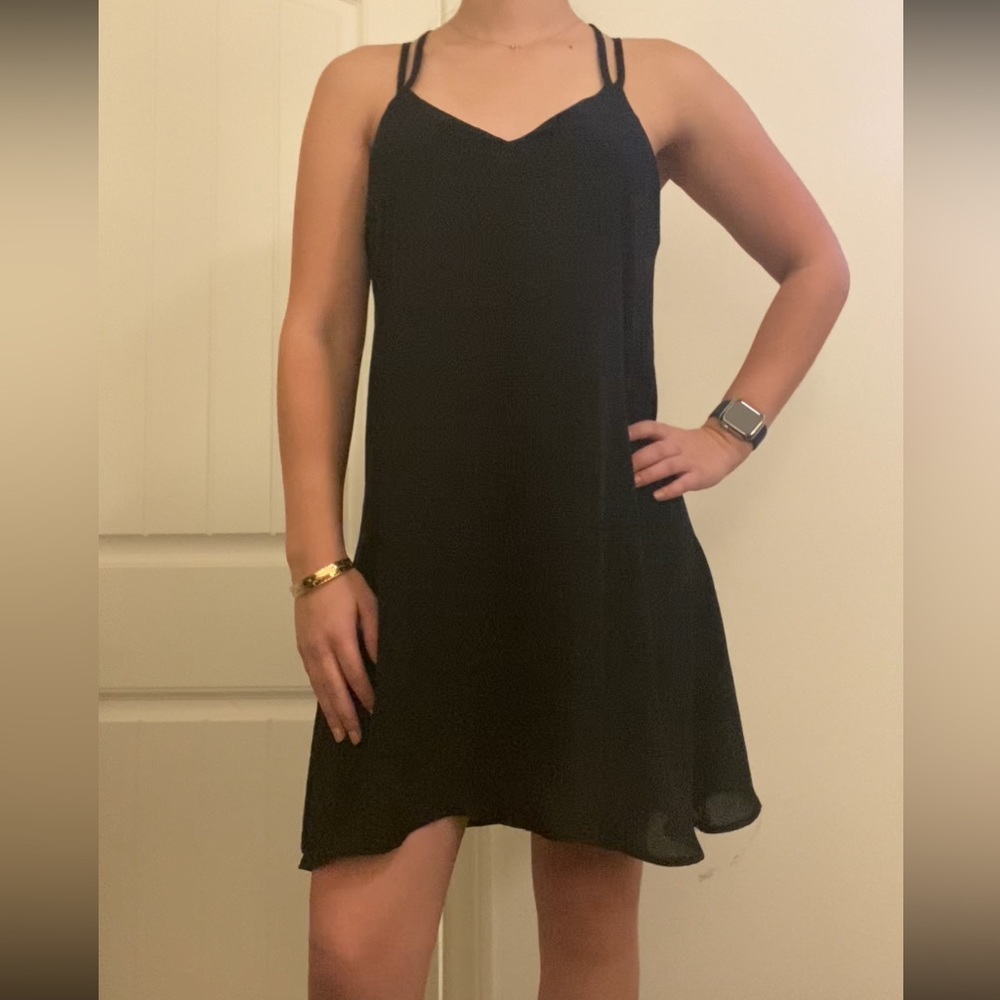 Love Riche Black Chiffon Dress